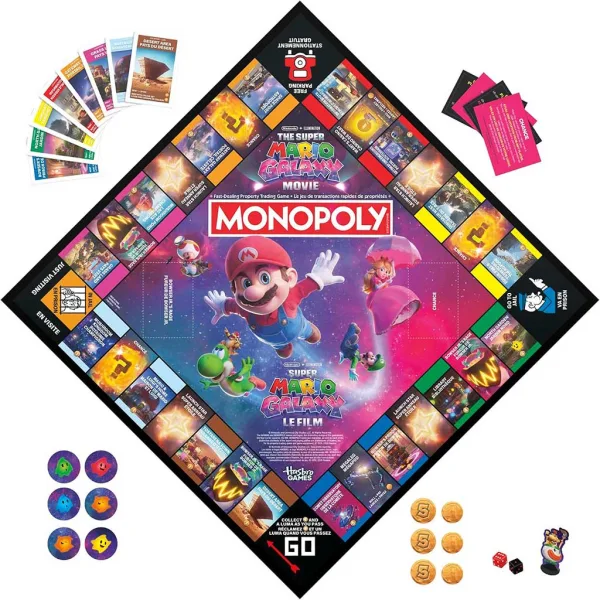 Monopoly Super Mario Galaxy – Der Film Gesellschaftsspiel - Hasbro Bild 3