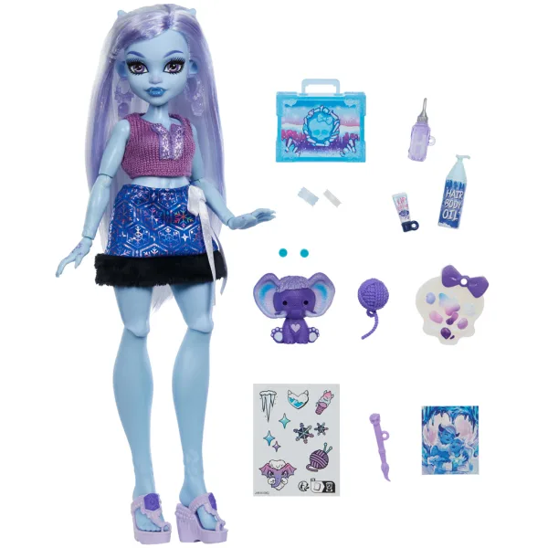 Monster High Monsterpflege Abbey Bominable Puppe mit Zubehör - Mattel Bild 3