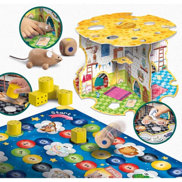Montessori: The Mouse House - Egérlak Gesellschaftsspiel - Lisciani Bild 2