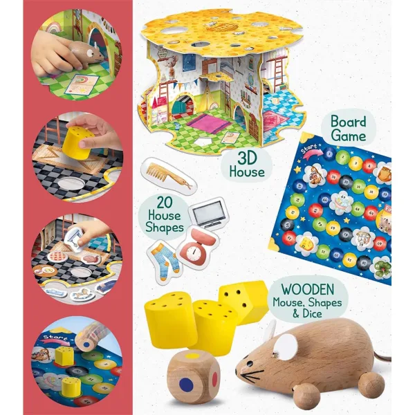 Montessori: The Mouse House - Egérlak Gesellschaftsspiel - Lisciani Bild 3