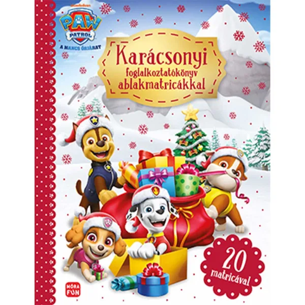 Móra: Paw Patrol – Weihnachtsmalbuch mit Fensterstickern Bild 1