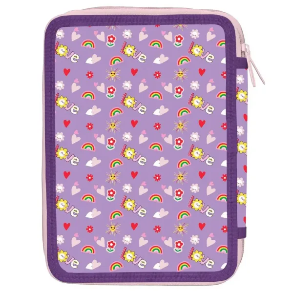 Must: Peppa Wutz zweistöckiger gefüllter Federmäppchen 15x21x5cm Bild 2