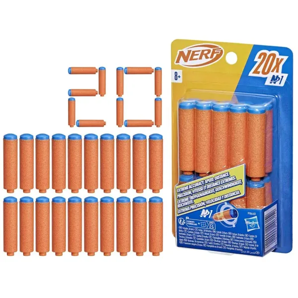 Nerf: N-Series: Nachfüllset mit 20 Schaumstoffgeschossen – Hasbro Bild 2