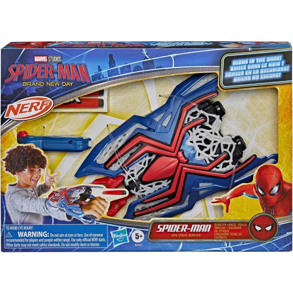 Nerf: Spider-Man Ein brandneuer Tag Web Strike Blaster Schaumstoffblaster – Hasbro Bild 1
