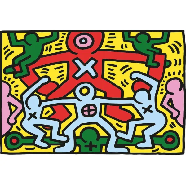 Novo Art: Keith Haring - Unbetiteltes Gemälde 1000-teilige Puzzle - Clementoni Bild 2