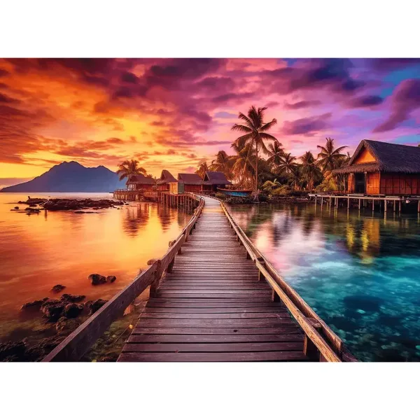 Paradiesinsel 1000 Teile Puzzle – Trefl Bild 2