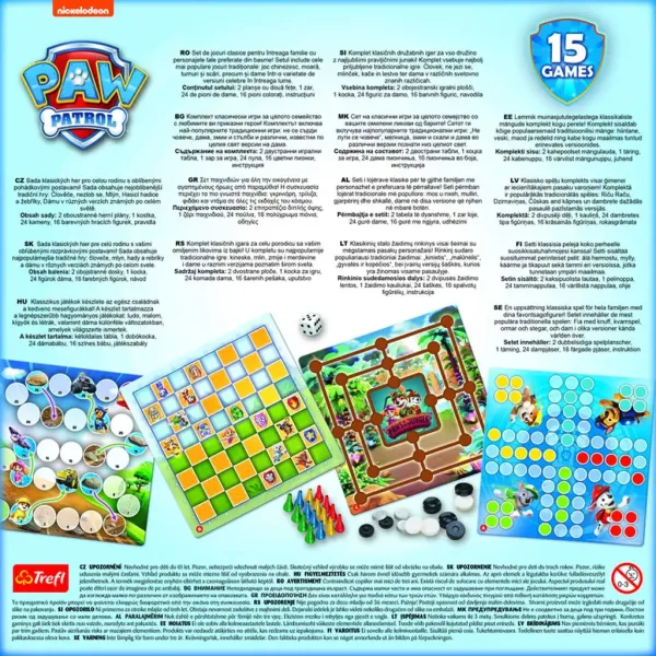 Paw Patrol 15 in 1 Gesellschaftsspiel Sammlung - Trefl Bild 4