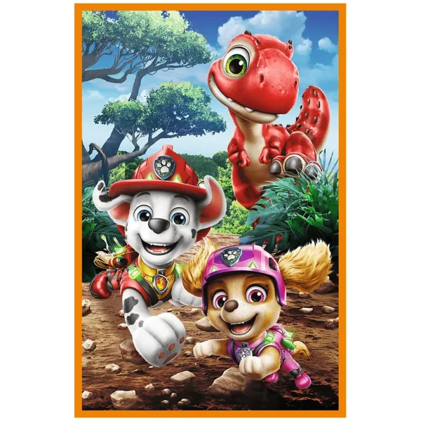 Paw Patrol Dinosaurierinsel - 3 x 80 Teile Puzzle - Trefl Bild 4