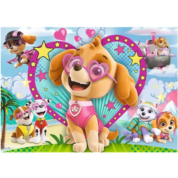 Paw Patrol: Strahlender Skye 100-teiliges Glitzer-Puzzle - Trefl Bild 2