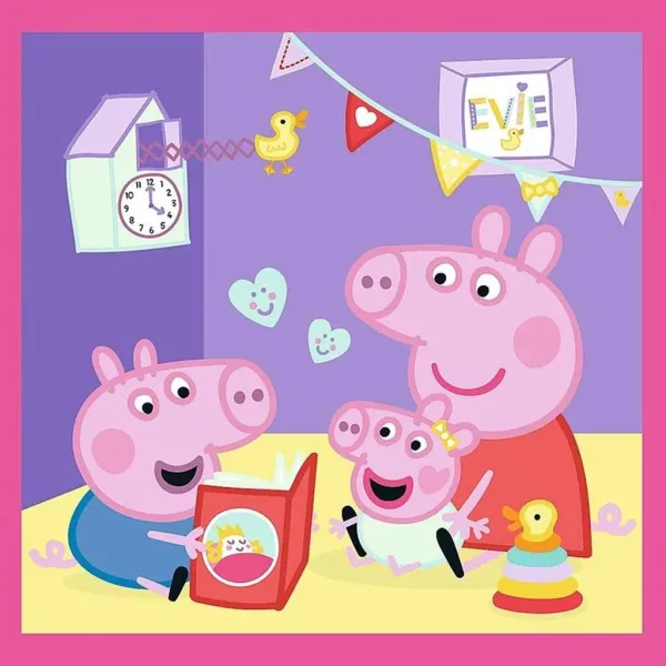Peppa Wutz - 3 in 1 20, 36, 50 Teile Puzzle - Trefl Bild 3