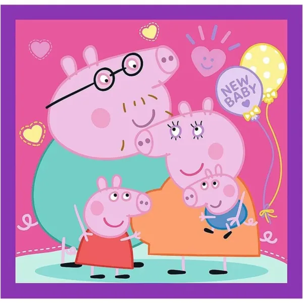 Peppa Wutz 3 in 1 20-36-50 Teile Puzzle - Trefl Bild 2