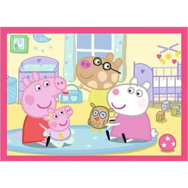 Peppa Wutz - 4 in 1 12,15,20,24 Teile Puzzle - Trefl Bild 2