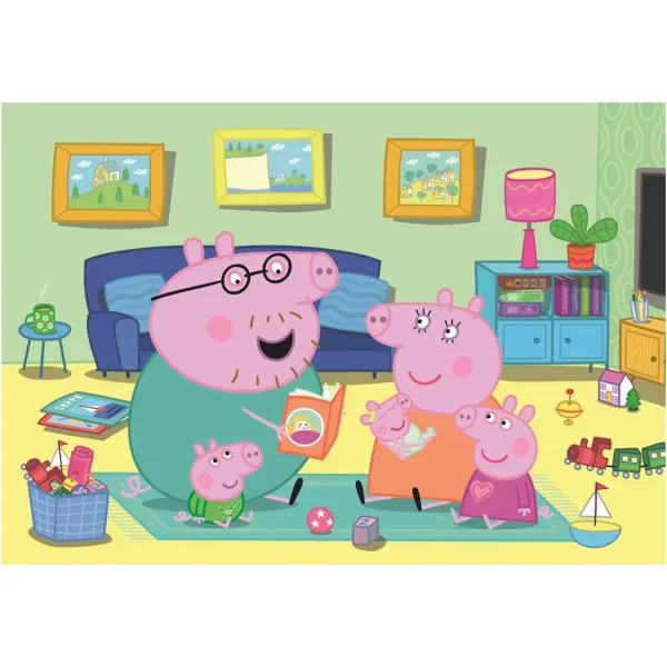 Peppa Wutz Familien Spaß 60-teiliges Supercolor Puzzle - Clementoni Bild 2