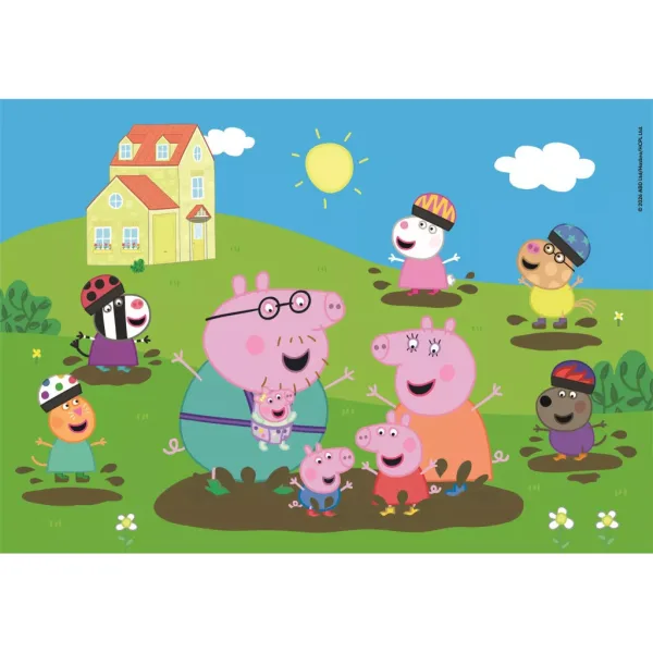 Peppa Wutz Fröhliches Pfützenhüpfen 104 Teile Maxi Puzzle – Clementoni Bild 2