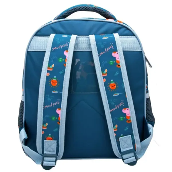Must: Peppa Wutz – Schorsch Wutz, blauer Kindergartenrucksack 27x10x31 cm Bild 2