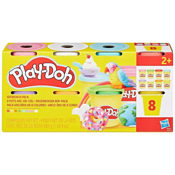 Play-Doh: 8-teiliges Knetmasse-Set in Dosen, 680 g - Hasbro Bild 2