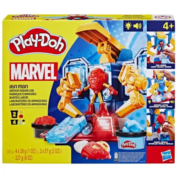 Play-Doh Marvel: Avengers Iron Man Rüstungswerkstatt mit Licht und Sound - Hasbro Bild 4