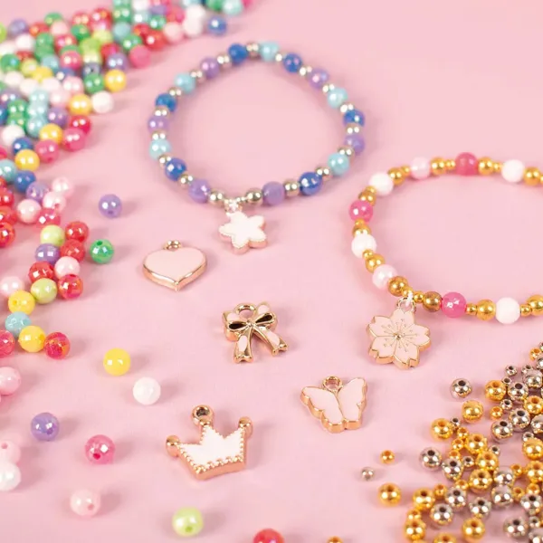 PlayBox: Charm Armband Bastelset mit Perlen und Anhängern 500 Stück Bild 4