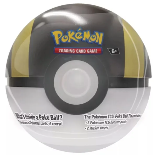 Pokémon TCG 2024 Poké Ball Dose – Pokéball-förmige Metalldose mit 3 Boostern in verschiedenen Varianten Bild 2