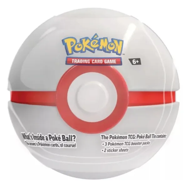 Pokémon TCG 2024 Poké Ball Dose – Pokéball-förmige Metalldose mit 3 Boostern in verschiedenen Varianten Bild 3