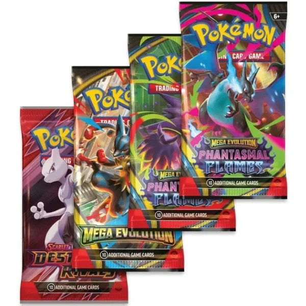 Pokémon TCG: Mega Charizard Tin – Kartenpack in Metallbox, zwei Varianten, 1 Stück Bild 3