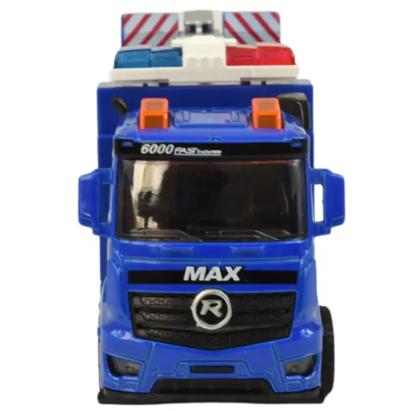 Police Set: Schwungrad-Polizeilastwagen mit Licht und Ton in verschiedenen Ausführungen 19cm 1 Stück Bild 16