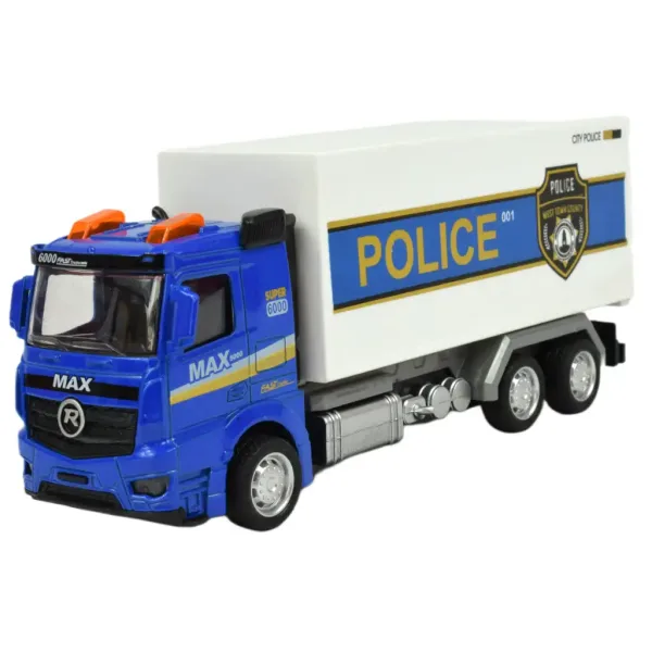 Police Set: Schwungrad-Polizeilastwagen mit Licht und Ton in verschiedenen Ausführungen 19cm 1 Stück Bild 2