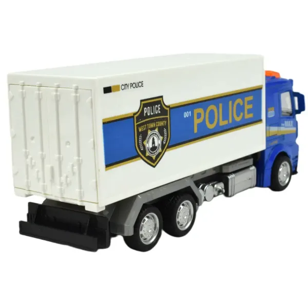 Police Set: Schwungrad-Polizeilastwagen mit Licht und Ton in verschiedenen Ausführungen 19cm 1 Stück Bild 5