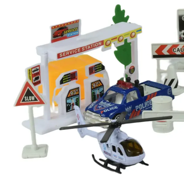Police Squad: Polizeispielset mit Fahrzeugen und Zubehör in zwei Varianten Bild 3