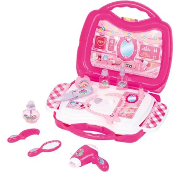 Pretty Princess rosa Schönheitset im tragbaren Koffer mit Zubehör Bild 2