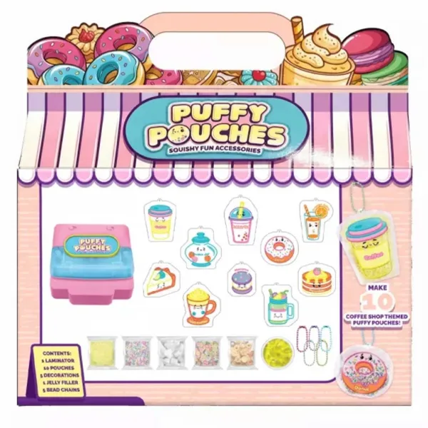 Puffy Pouches: Pufi Charm Design Set - Café Bild 3