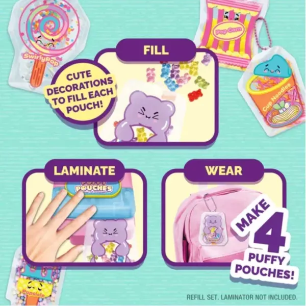 Puffy Pouches: Pufi Charm Design Set - Süßigkeiten Bild 3