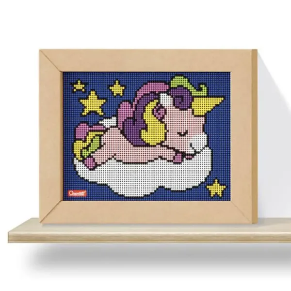 Quercetti: Pixel Art 4 Kawaii Einhorn Steckspiel Bild 2