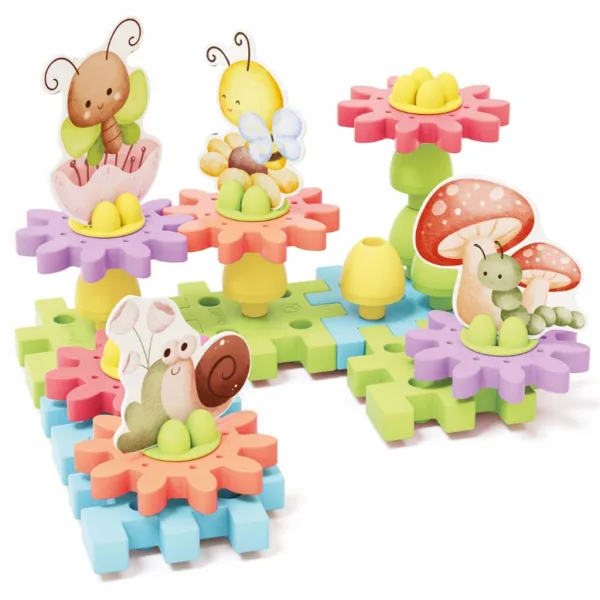 Quercetti: PlayEco+ Garden Gears Zahnrad-Bausatz mit 34 Teilen Bild 2