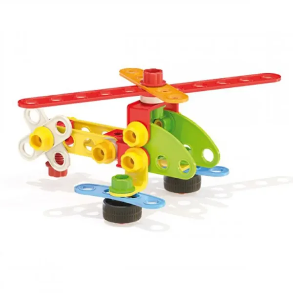 Quercetti: Tecno Jumbo Fahrzeugbaukasten-Set 76 Stück Bild 3
