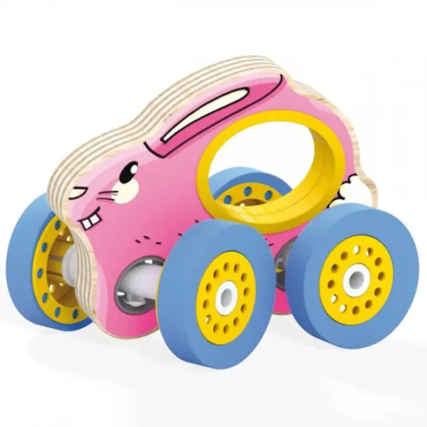 Quercetti: Woody rollender Holz-Hase Bild 2