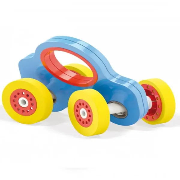 Quercetti: Wroom Holzauto in Blau Bild 2