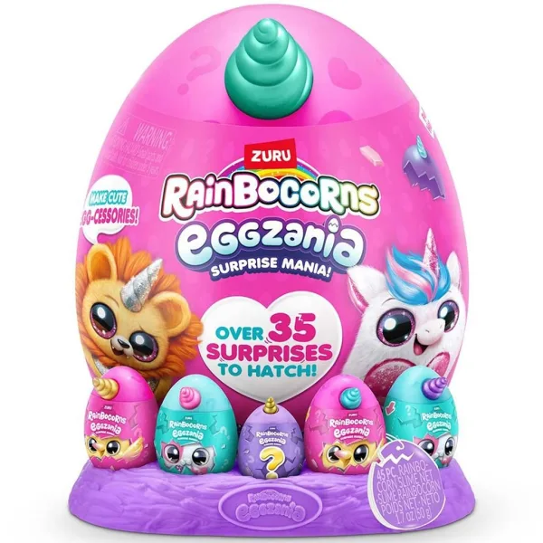 Rainbocorns: Eggzania Überraschungsei mit Plüschfigur in verschiedenen Varianten 1Stück Bild 1