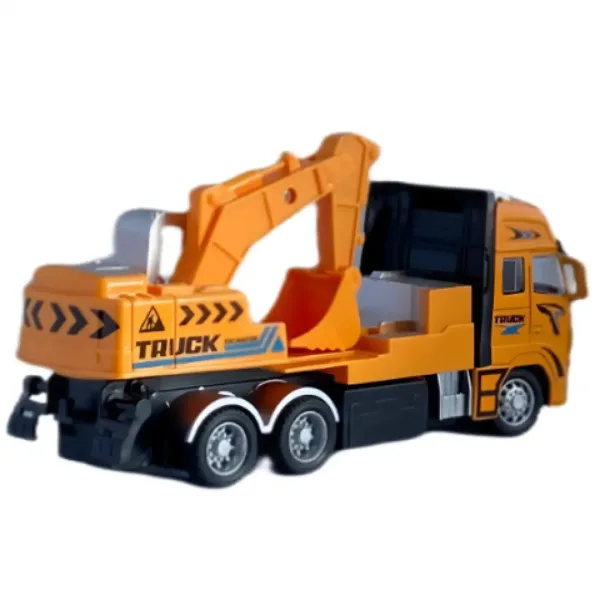 RC ferngesteuerter Bagger oder Kranwagen mit Licht in zwei Varianten 27MHz 1/36 Maßstab 20cm Bild 4