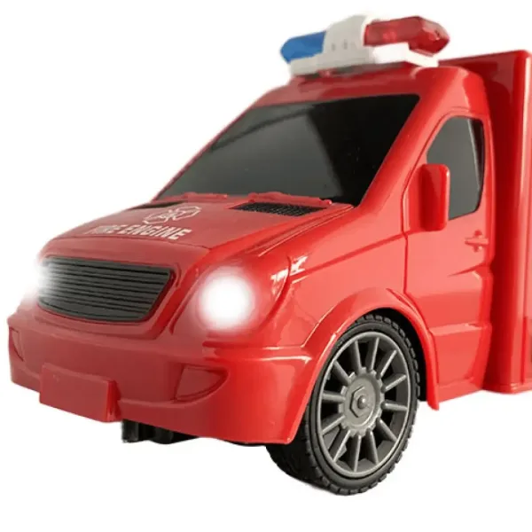 RC ferngesteuerter Feuerwehrbus mit Licht- und Soundeffekten 1:18 Maßstab 20cm Bild 4