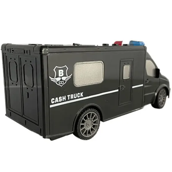 RC ferngesteuerter Geldtransporter Kleinbus mit Licht- und Soundeffekten 1:18 Maßstab 20cm Bild 2