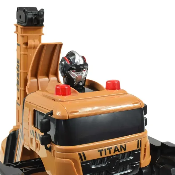 RC ferngesteuertes Autobot Titan Roboter verwandelbares Kranfahrzeug 27MHz 26cm Bild 6