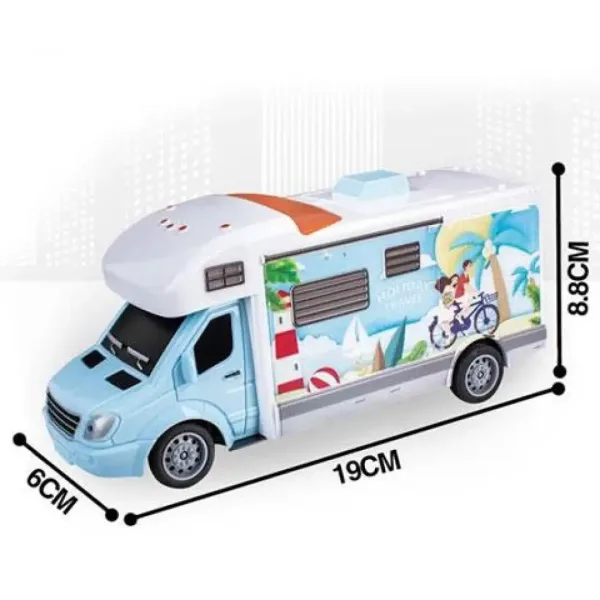 RC ferngesteuertes Holiday Travel Wohnmobil mit Licht 27MHz 1/32 Maßstab 20cm Bild 4