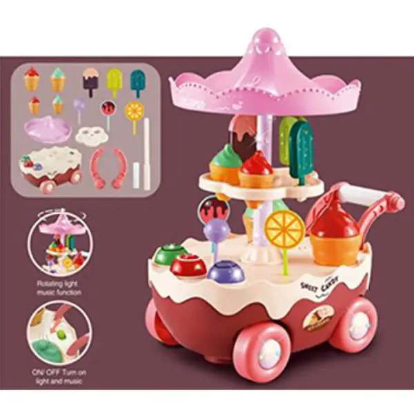 Rollender Eiscreme-Bar-Spielset mit Licht und Ton Bild 2