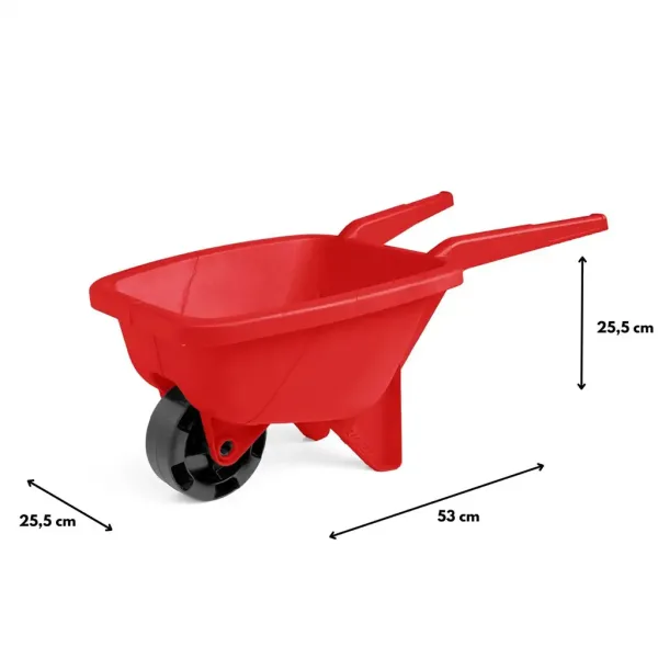 Rote 53cm Sandkasten-Schubkarre - Wader Bild 2
