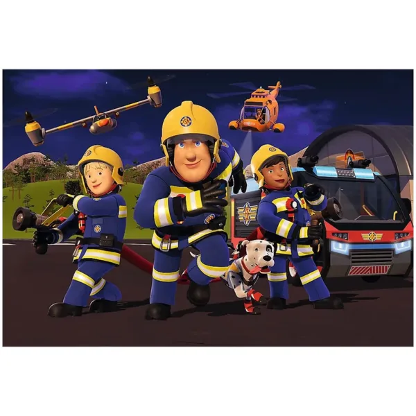 Sam der Feuerwehrmann im Held-Outfit - 60 Teile Puzzle - Trefl Bild 2