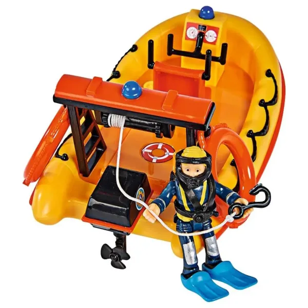 Feuerwehrmann Sam: Neptun Motorboot mit Penny Figur - Simba Toys Bild 3
