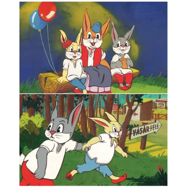 Schleckender Hase Diafilm Bild 2