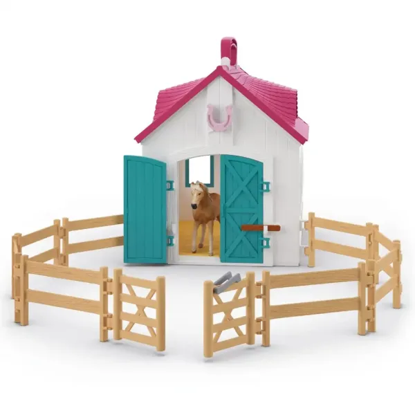 Schleich: Horse Club - Aufklappbarer Stall mit Pferden Spielset (42703) Bild 4