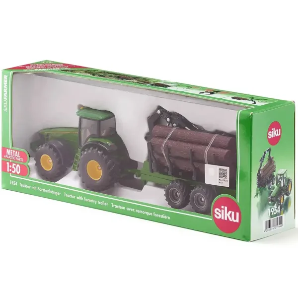 SIKU John Deere Holztransporter Traktor 1/50 Bild 5